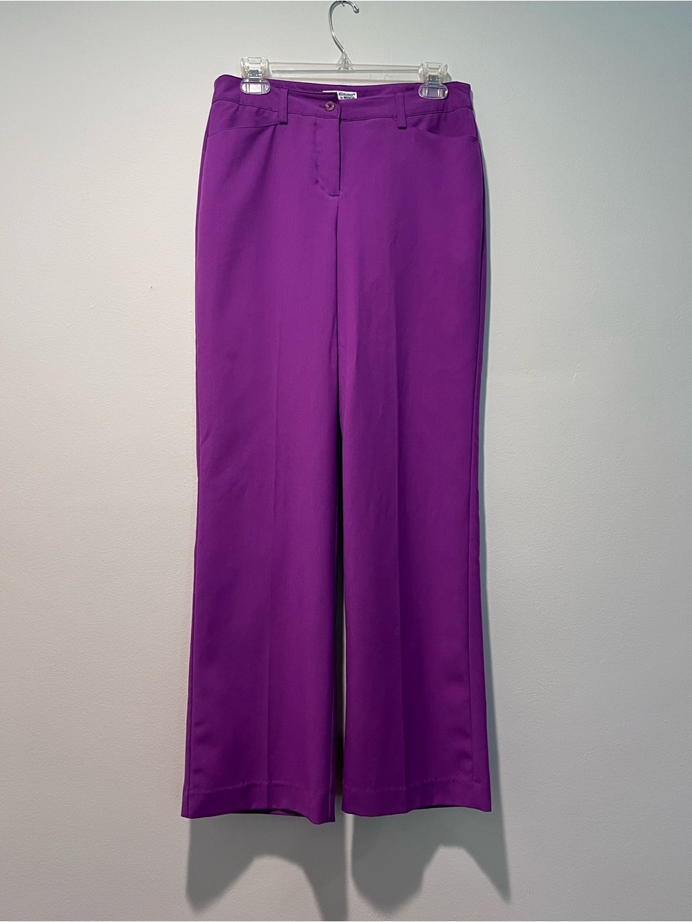 Vintage Super Slimmer by Metro Style Purple Wide-Leg Women's Trousers